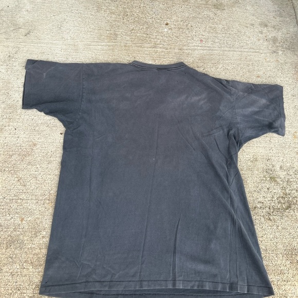 VTG 90s Wildlife Wolf Graphic Print T-shirt Men’s XL Gray Black Single Stitch - Picture 11 of 14